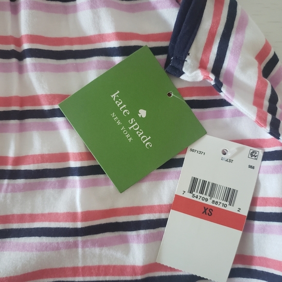 NWT Kate Spade Colorful Striped Pajama Set Size XS - Picture 9 of 9